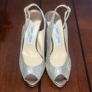 Jimmy Choo Nova Glitter Heels